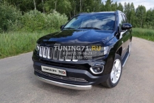 Решетка радиатора 12 мм Jeep Compass 2014